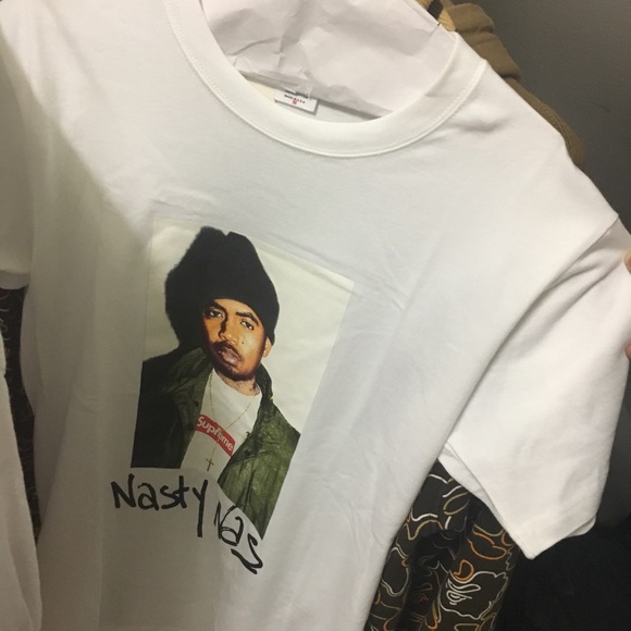 Supreme Nasty Nas Photo Tee White Medium - Picture 2 of 5